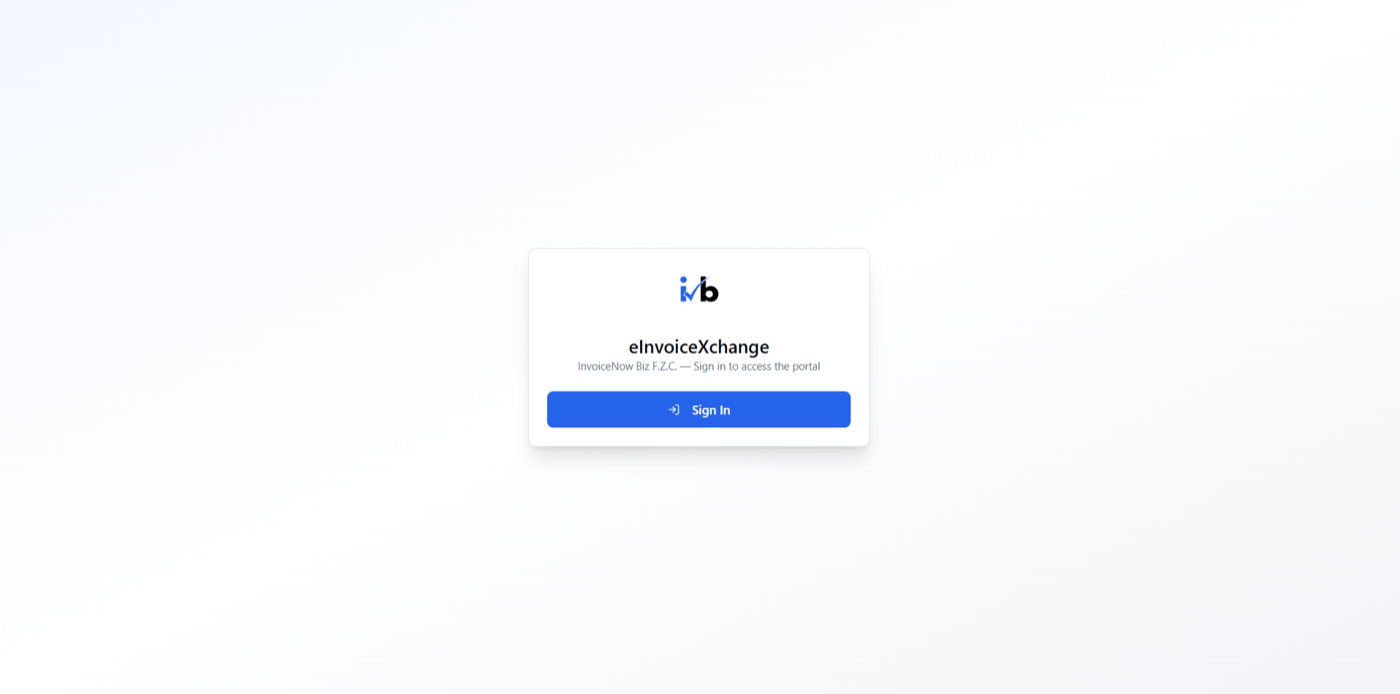 الشكل 21: صفحة تسجيل الدخول إلى البوابة. انقر على Sign In.